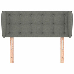 Avis Maison Chic Tête de lit scandinave avec oreilles,meuble de chambre Gris foncé 83x23x78/88 cm Tissu -MN19035