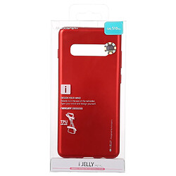 Acheter Wewoo Coque Souple Housse en TPU METAL pour Galaxy S10 + rouge