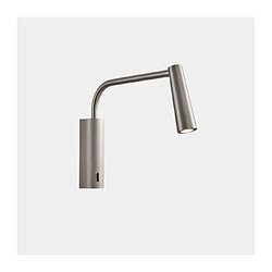 Leds C4 Applique avec liseuse Gamma Aluminium Nickel satiné 1 ampoule 19,85cm