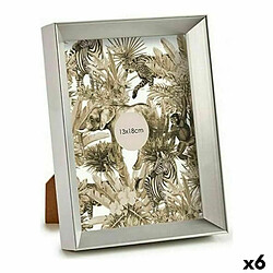 Gift Decor Cadre photo Argenté Plastique verre (15,2 x 3,5 x 20,2 cm) (6 Unités)