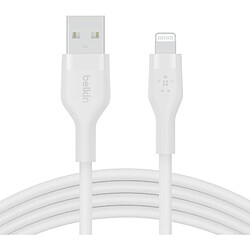 Belkin Câble USB-A vers Lightning Silicon 1m Blanc