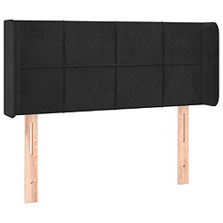 Avis Maison Chic Tête de lit moderne à LED lumineuse pour chambre - Décoration de lit Noir 83x16x78/88 cm Velours -MN40038