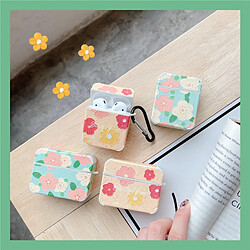 GUPBOO Airpods Coque Housse Étui Protecteur Compatible pour AirPods1/2-Personnalité simple des ins fleurs japonaises et coréennes