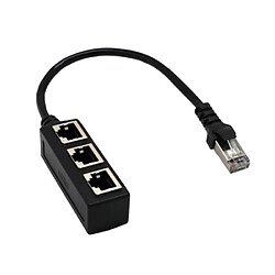 Câble De Répartiteur Ethernet RJ45, RJ45 1 Mâle à 3 X Corde De Répartiteur De Réseau LAN Ethernet De Port Femelle Adapté