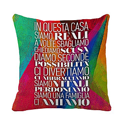 Alter Coussin avec impression numérique, 100% Made in Italy, Coussin de canapé décoratif, amovible et lavable, modèle Queenie, 40x40x5 cm