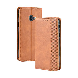 Wewoo Housse Coque Étui en cuir à boucle magnétique avec rétro pour Crazy Horse Texture horizontale Galaxy Xcover 4s / Xcover 4avec porte-cartes et fentes cartes et cadre photo Marron