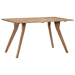 vidaXL Table de salle à manger 140x80x76 cm Bois d'acacia massif