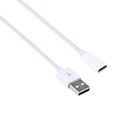 Avis Wewoo Câble blanc pour Samsung, LG, Huawe, OnePlus, Xiaomi et autres Smartphones 15cm USB 2.0 mâle vers USB-C / Type-C adaptateur femelle,