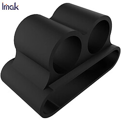 Avis Imak Coque en silicone support de stockage anti-perte avec chargement sans fil noir pour votre Apple AirPods Pro/AirPods (2019)/(2016)