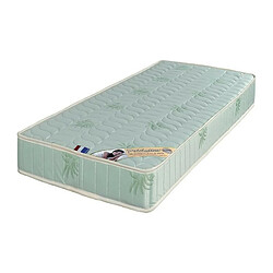 King Of Dreams Matelas 100x200 + Sommier + pieds Offerts Mousse Poli Lattex Indéformable 18 cm Ferme