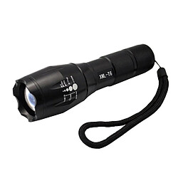 Wewoo Lampe de poche torche noir 1 x CREE XML-T6 1800LM 5-Mode de lumière blanche