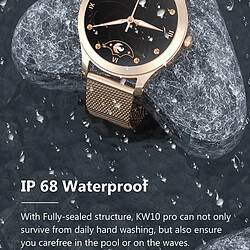 Acheter Universal Smartwatch Femme Full Touch 240 * 240 IP68 Bracelet imperméable Surveillance du rythme cardiaque Surveillance du sommeil Smartwatch Femme | Smartwatch (Or)