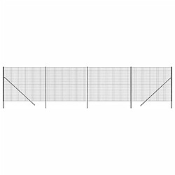 vidaXL Clôture en treillis métallique anthracite 1,4x10 m