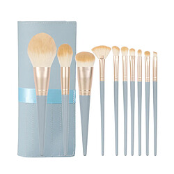 G59 10pcs Maquillage Brosse Set Soleil Shadow Brown Foundation Foundation Buson Beauty Tool Voyage Maquillage Maquillage Brosse Brosses Ensemble de brosses