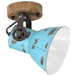 vidaXL Lampe murale 25 W bleu délavé 11,5x11,5x25 cm E27