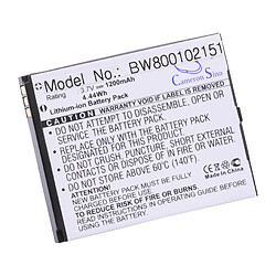 Vhbw Batterie Li-Ion 1200mAh pour téléphone spécial seniors EMPORIA Telme E1000, E1200, AK-E1000, AK-E1200, remplace les modèles BAT-E1200, AK-E1200