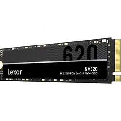 Lexar NM620 Disque Dur SSD Interne 1To M.2 2280 PCIe NVMe SATA Noir pas cher