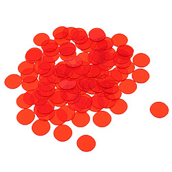 Acheter 300pcs jetons de jeu de bingo professionnels comptant les jetons de bingo en plastique rouge