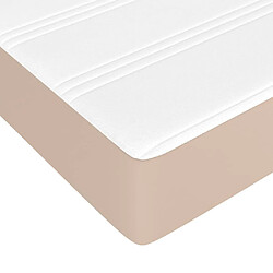 Acheter vidaXL Matelas de lit à ressorts ensachés Cappuccino 90x200x20 cm