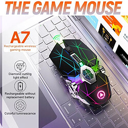 Yonis Souris Gaming Sans Fil RGB Silencieuse