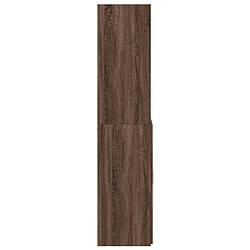 Acheter vidaXL Buffet haut chêne marron 70x42,5x185 cm bois d'ingénierie