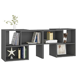 Acheter vidaXL Meuble TV Gris 104x30x52 cm Bois d'ingénierie