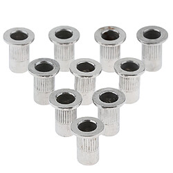 10pcs / lot M4-M8 en acier inoxydable filetage métrique Rivet Nut Rivnut Inserts Nut M4