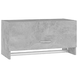 vidaXL Garde-robe gris béton 70x32,5x35 cm bois d'ingénierie