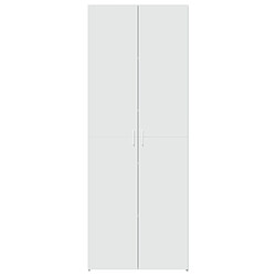 Avis vidaXL Buffet haut blanc 70x42,5x185 cm bois d'ingénierie