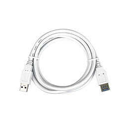 Avis PremiumCord Rallonge USB 3.0-5 m - Câble de données SuperSpeed jusqu'à 5 Gbit/s - Câble de Charge USB 3.0 Type A Femelle vers mâle - 9 Broches - 3 blindées - Couleur : Blanc - Longueur : 1 m