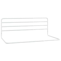 vidaXL Barrière de sécurité de lit d'enfant Blanc (76-137)x55 cm Fer