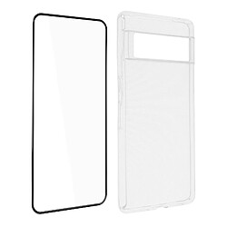 4smarts Protection intégrale Google Pixel 7 Pro Coque Souple Verre Trempé Transparent