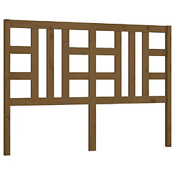 vidaXL Tête de lit Marron miel 156x4x100 cm Bois massif de pin