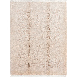 Vidal Tapis de laine 196x150 brun Darya