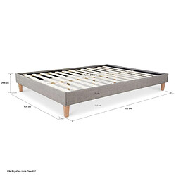 Avis Homestyle4U Lit capitonné avec matelas et sommier 120x200