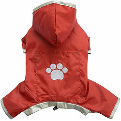 Avis Doggy Dolly Manteau Imperméable pour Chien Rouge 4 Pattes Taille XXS