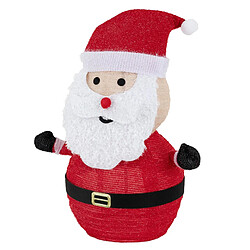 Ecd Germany Père Noël LED décoration avec bonnet barbe et gants 68cm figurine d'hiver jardin