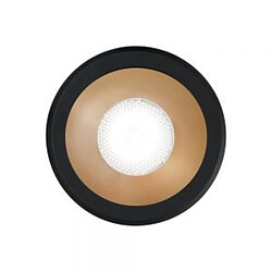 Ideal Lux Downlight encastré d'intérieur à LED intégré 1 lumière or noir 3000K