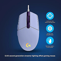 Acheter Universal G102 Lightsync RVB Backlit coloré 200-8000dpi USB Gaming PC PC Souris mécanique