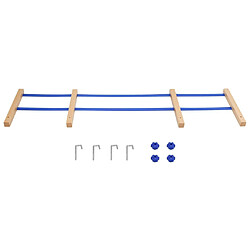 vidaXL Dossier pour traîneau Bleu Contreplaqué