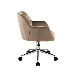 Acheter Chaise de bureau - Velours - Beige - Hauteur réglable - PEGA de Pascal Morabito