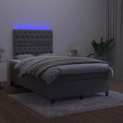 Acheter Sommier à lattes,Cadre à lattes de lit pour Adulte matelas et LED Gris foncé 120x200 cm -MN81912