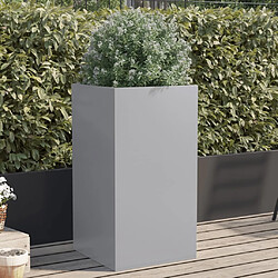 Maison Chic Jardinière,Bac à fleurs - pot de fleur argenté 42x38x75 cm acier galvanisé -GKD98867