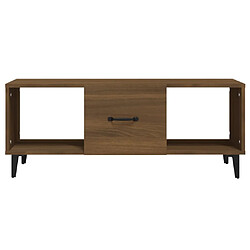 Acheter vidaXL Table basse Chêne marron 102x50x40 cm Bois d'ingénierie