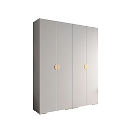 Abiks Meble Armoire Inova 4 À Portes Battantes 236,7/200/47 4 Portes (bianco/d’oro)