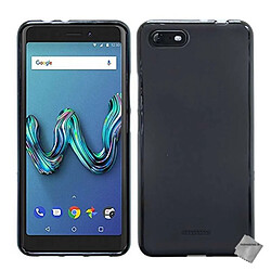 Htdmobiles Coque silicone gel fine pour Wiko Tommy 3 + film ecran - NOIR