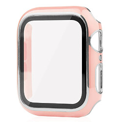 Coque en TPU électroplaqué, rose/argenté pour votre Apple Watch Series 7 41mm