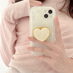 GUPBOO Étui pour iPhone13 Laser Shell Pattern Love Coque de téléphone simple en silicone