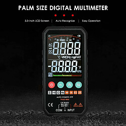 Justgreenbox Multimètre numérique LCD 3,3 pouces Super Slim Palm Size 6000 Comptes True RMS Universal Meter pas cher