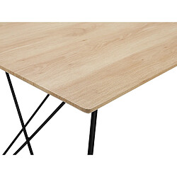 Beliani Table de repas KENTON Bois clair pas cher